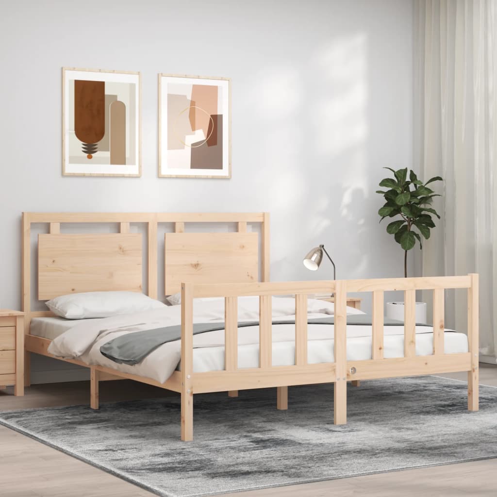Giroletto senza Materasso 160x200 cm in Legno Massello di Pino