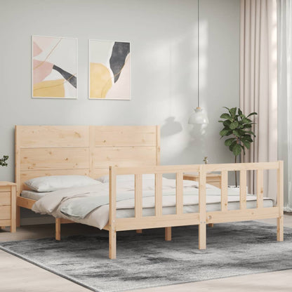 Giroletto senza Materasso 160x200 cm in Legno Massello di Pino