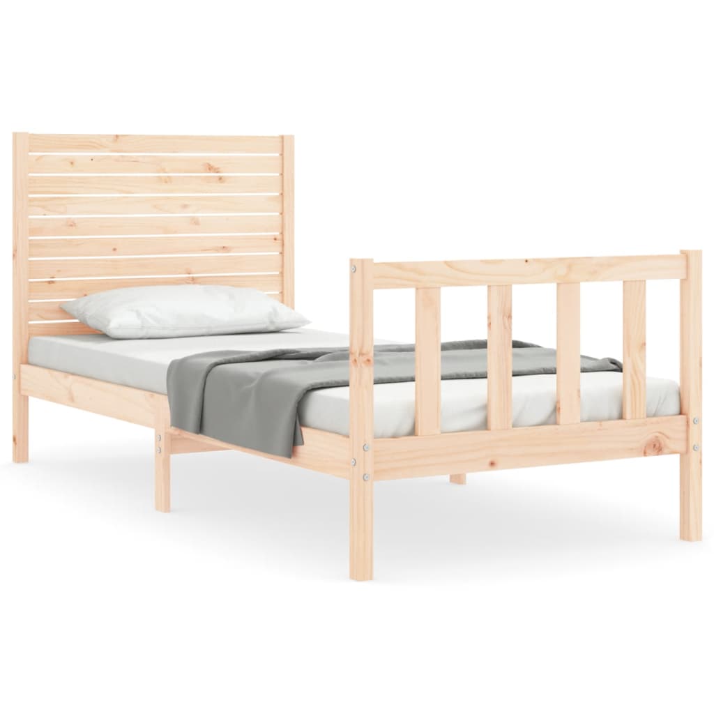 Giroletto senza Materasso 100x200 cm in Legno Massello di Pino