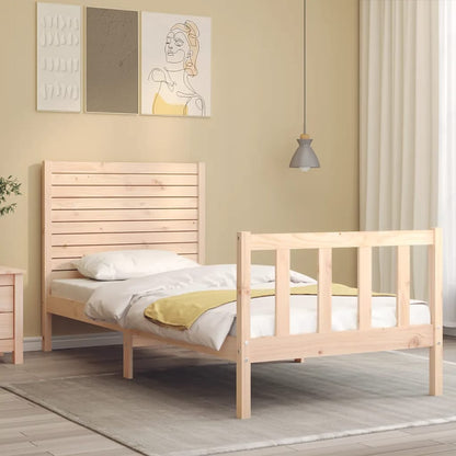 Giroletto senza Materasso 100x200 cm in Legno Massello di Pino