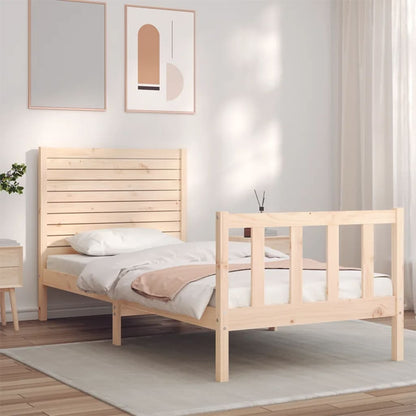 Giroletto senza Materasso 100x200 cm in Legno Massello di Pino
