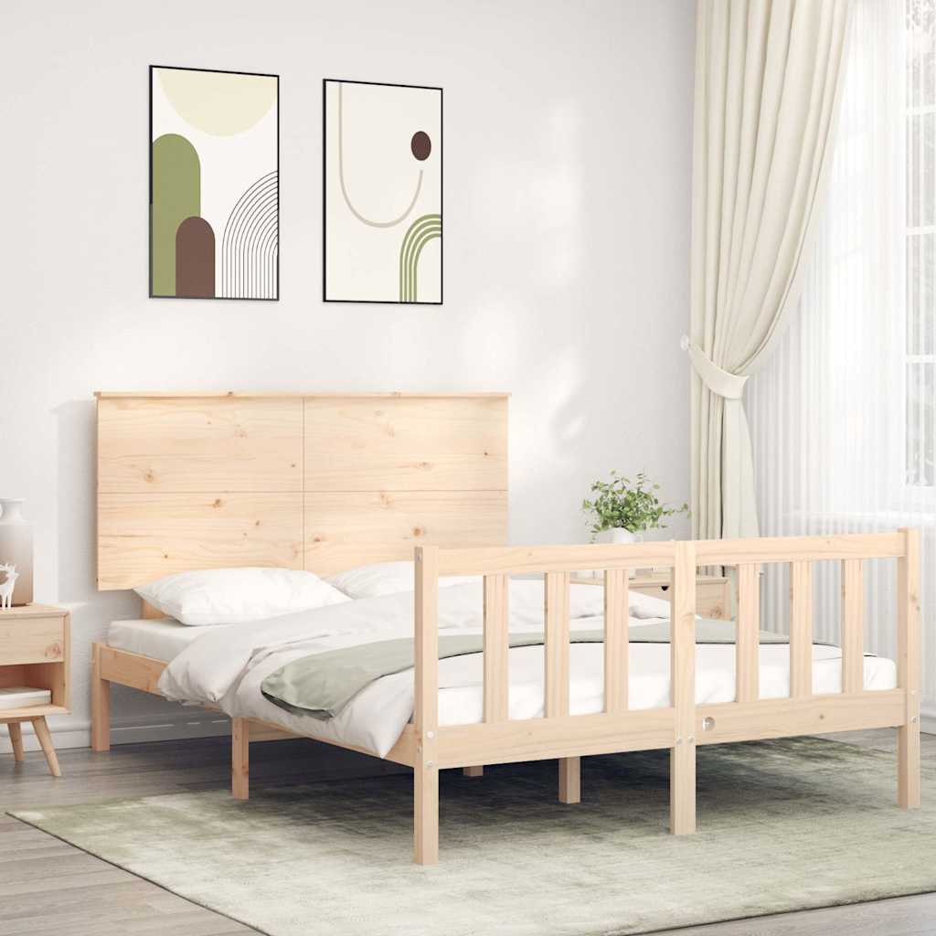 Giroletto senza Materasso 140x200 cm in Legno Massello di Pino