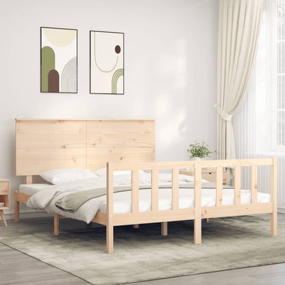 Giroletto senza Materasso 160x200 cm in Legno Massello di Pino