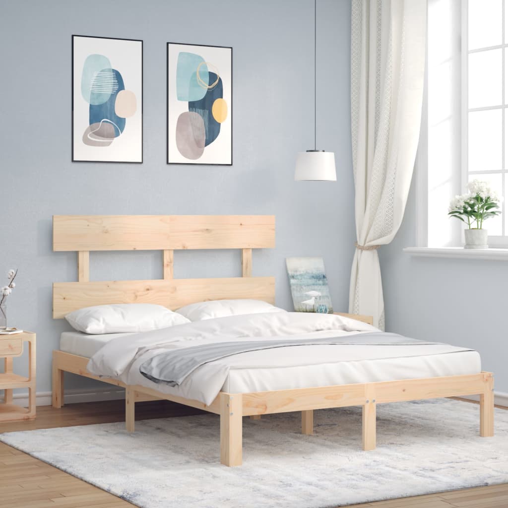 Giroletto senza Materasso 140x200 cm in Legno Massello di Pino