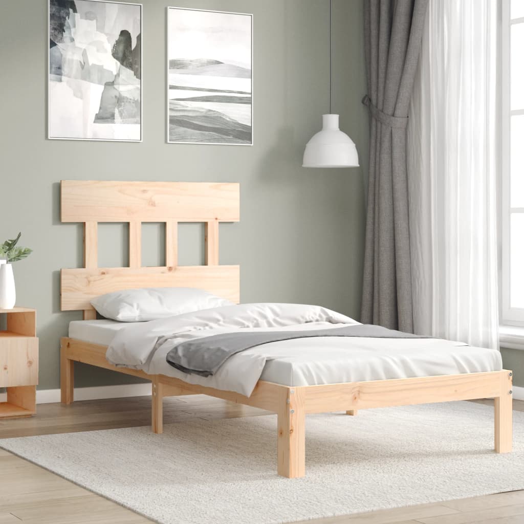 Giroletto senza Materasso 90x200 cm in Legno Massello di Pino