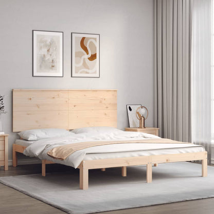 Giroletto senza Materasso 160x200 cm in Legno Massello di Pino