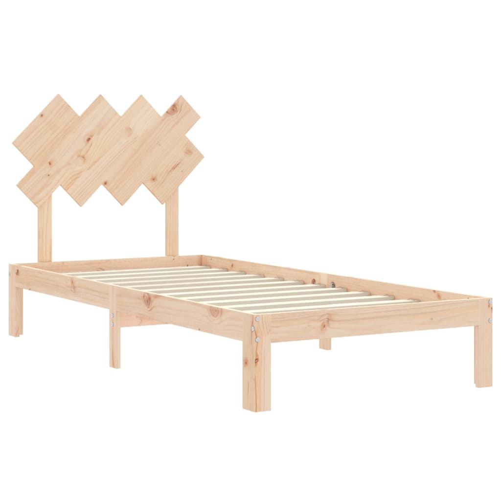 Giroletto senza Materasso 90x200 cm in Legno Massello di Pino
