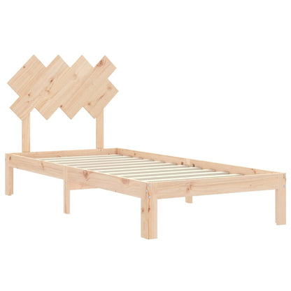 Giroletto senza Materasso 90x200 cm in Legno Massello di Pino