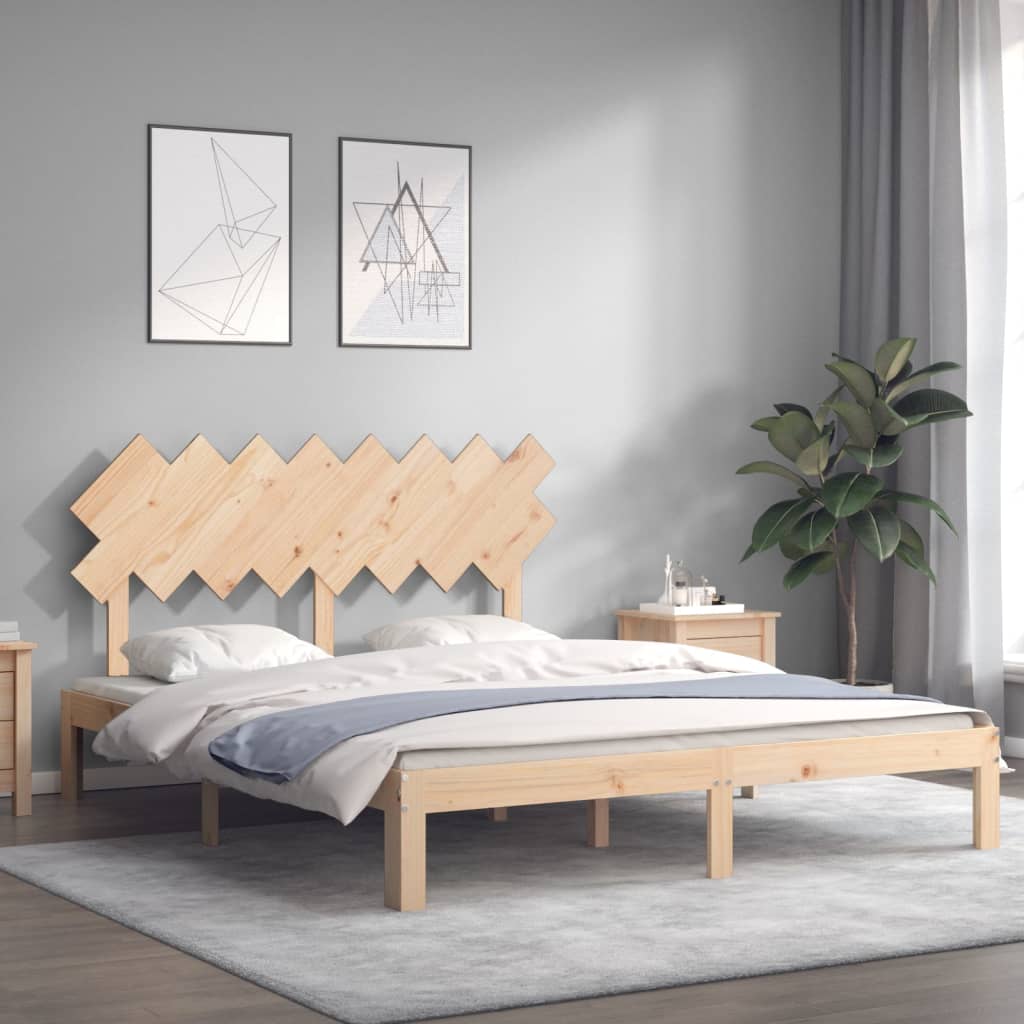 Giroletto senza Materasso 160x200 cm in Legno Massello di Pino