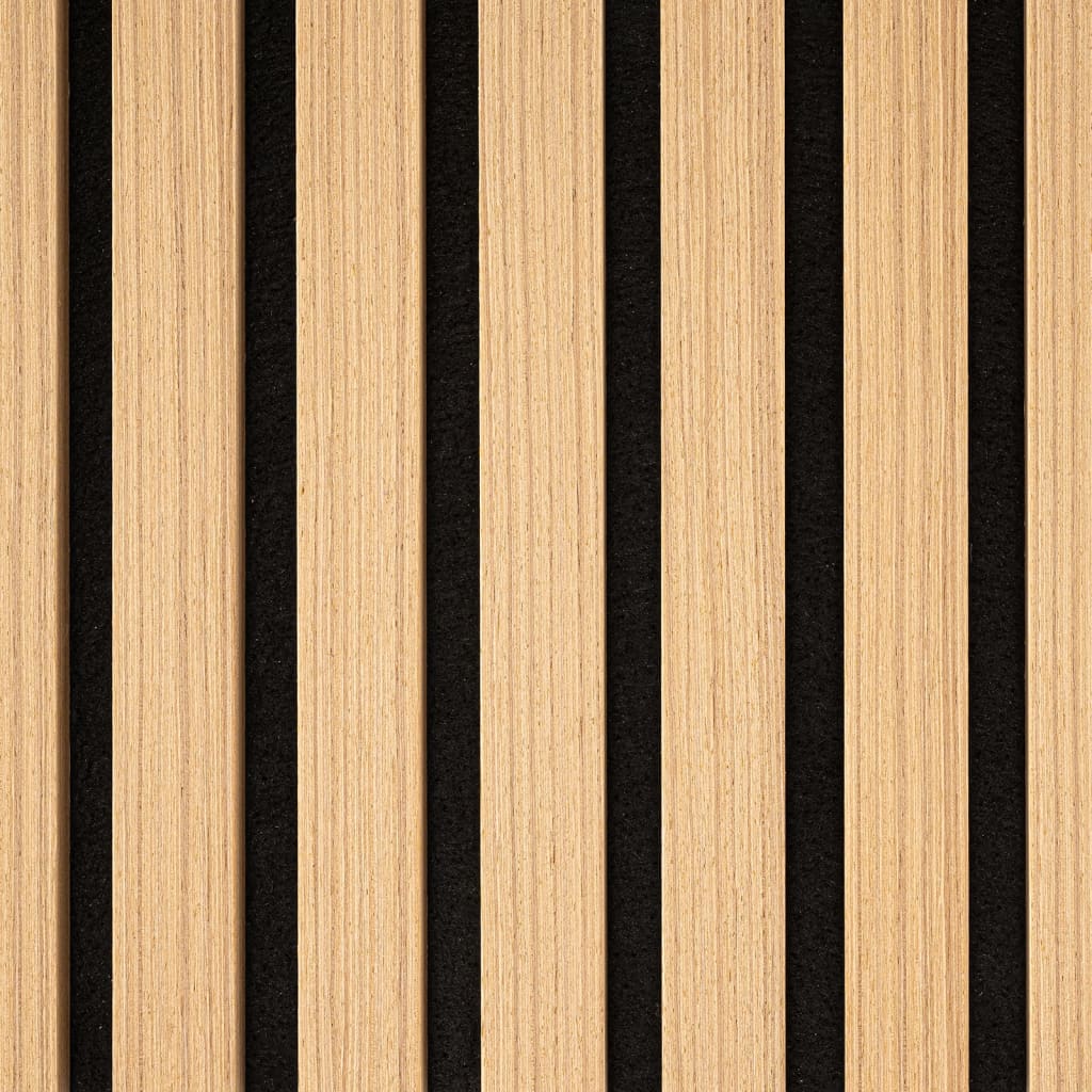 WallArt Pannelli Acustici da Parete Aku Rovere Naturale 4 pz