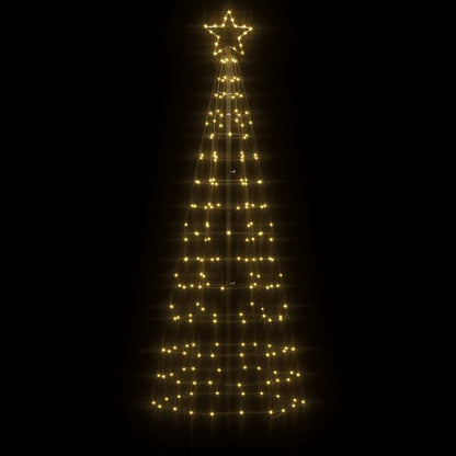 Albero di Natale a LED con Punte 220 LED Bianco Caldo 180 cm