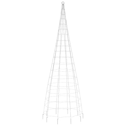 Albero di Natale a LED su Pennone 550 LED Colorato 300 cm
