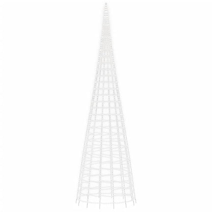 Albero di Natale a LED su Asta 3000 LED Bianco Freddo 800 cm