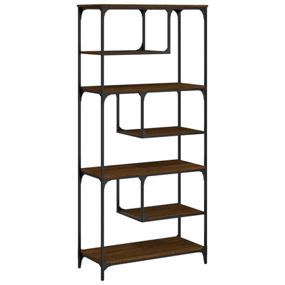 Libreria Rovere Marrone 81x36x176 cm in Legno Multistrato
