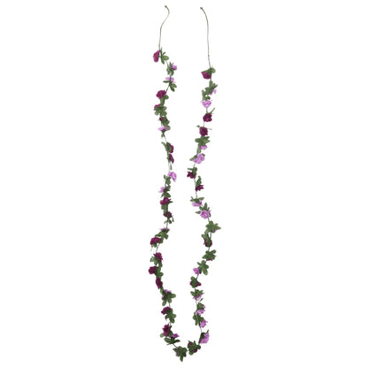 Ghirlande Fiori Artificiali Natale 6 pz Viola Chiaro 250 cm