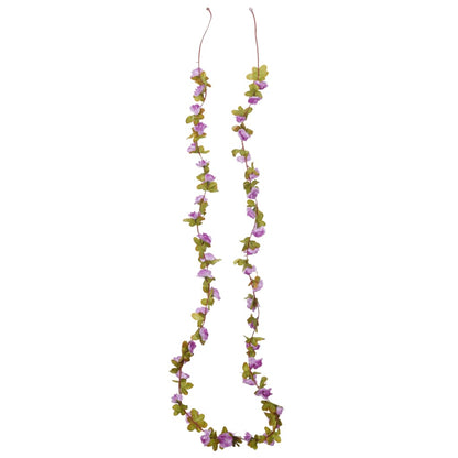 Ghirlande Fiori Artificiali Natale 6 pz Viola Chiaro 250 cm