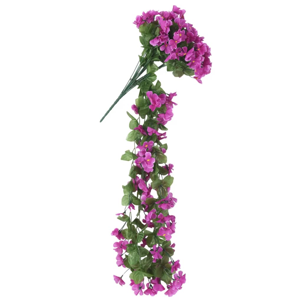 Ghirlande Fiori Artificiali Natale 3 pz Viola Chiaro 85 cm