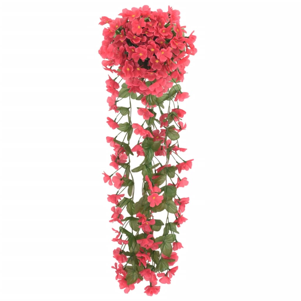 Ghirlande Fiori Artificiali Natale 3 pz Rosa 85 cm