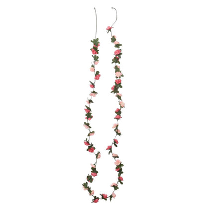 Ghirlande Fiori Artificiali Natale 6 pz Rosé 240 cm