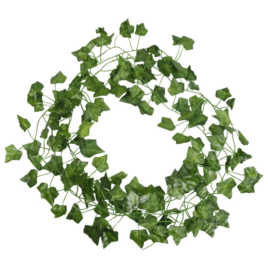 Ghirlande di Edera Artificiale per Natale 24 pz Verde 200 cm