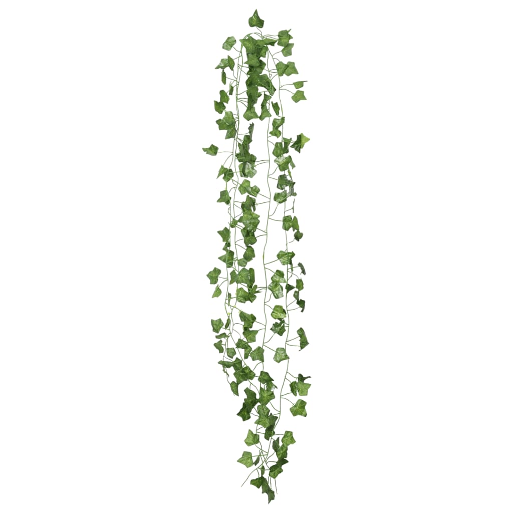 Ghirlande di Edera Artificiale per Natale 24 pz Verde 200 cm