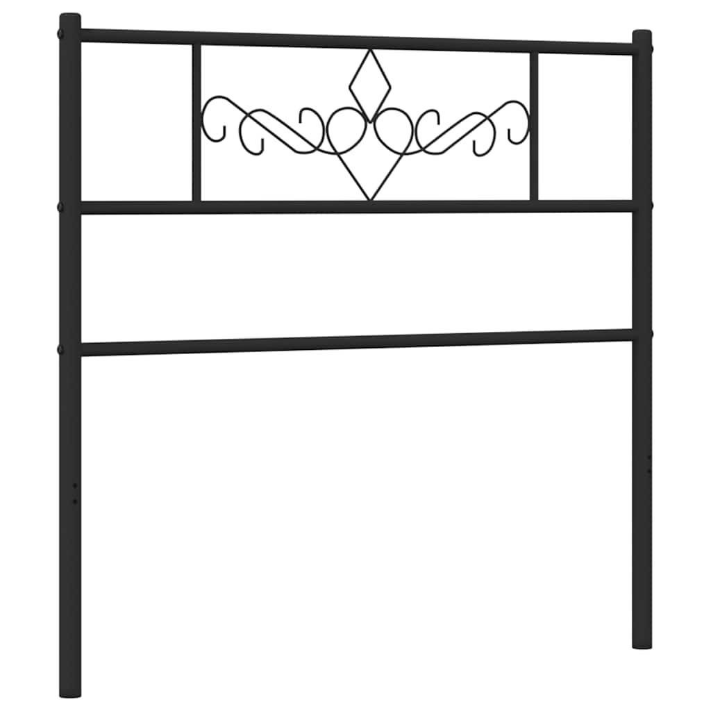 Testiera di Ricambio in Metallo Nero 100 cm