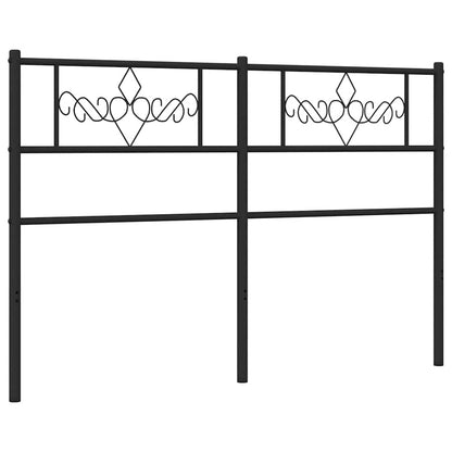 Testiera di Ricambio in Metallo Nero 120 cm