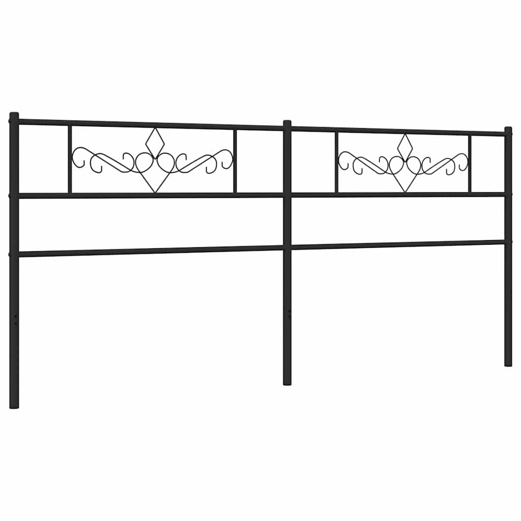 Testiera di Ricambio in Metallo Nero 193 cm