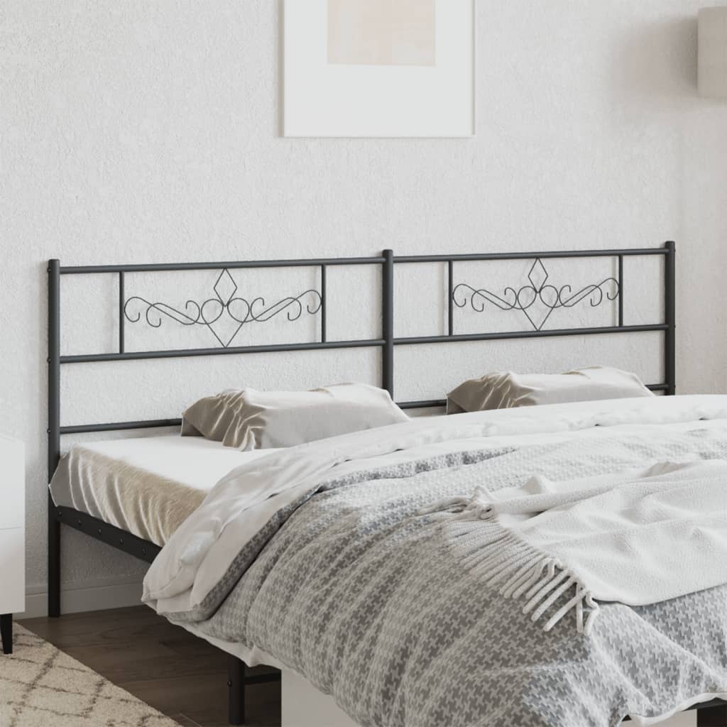 Testiera di Ricambio in Metallo Nero 193 cm