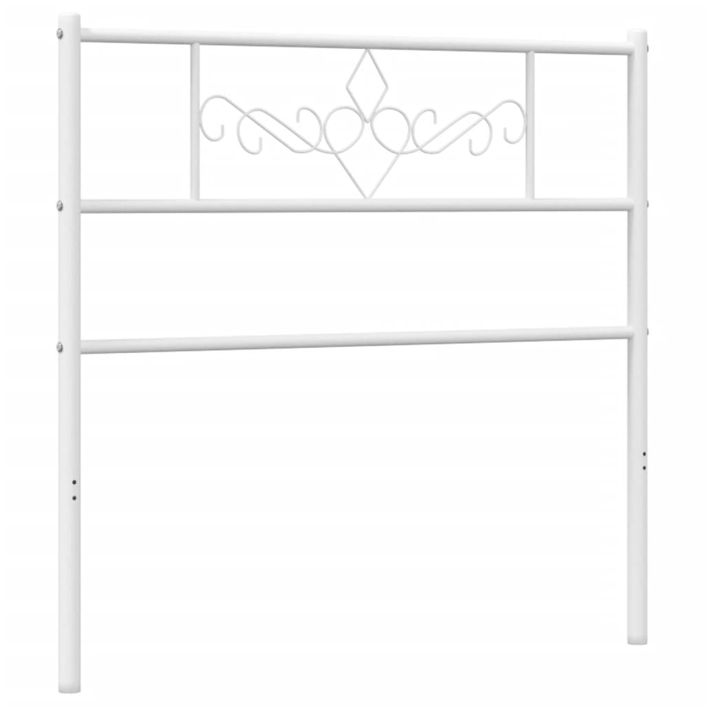 Testiera di Ricambio in Metallo Bianco 75 cm