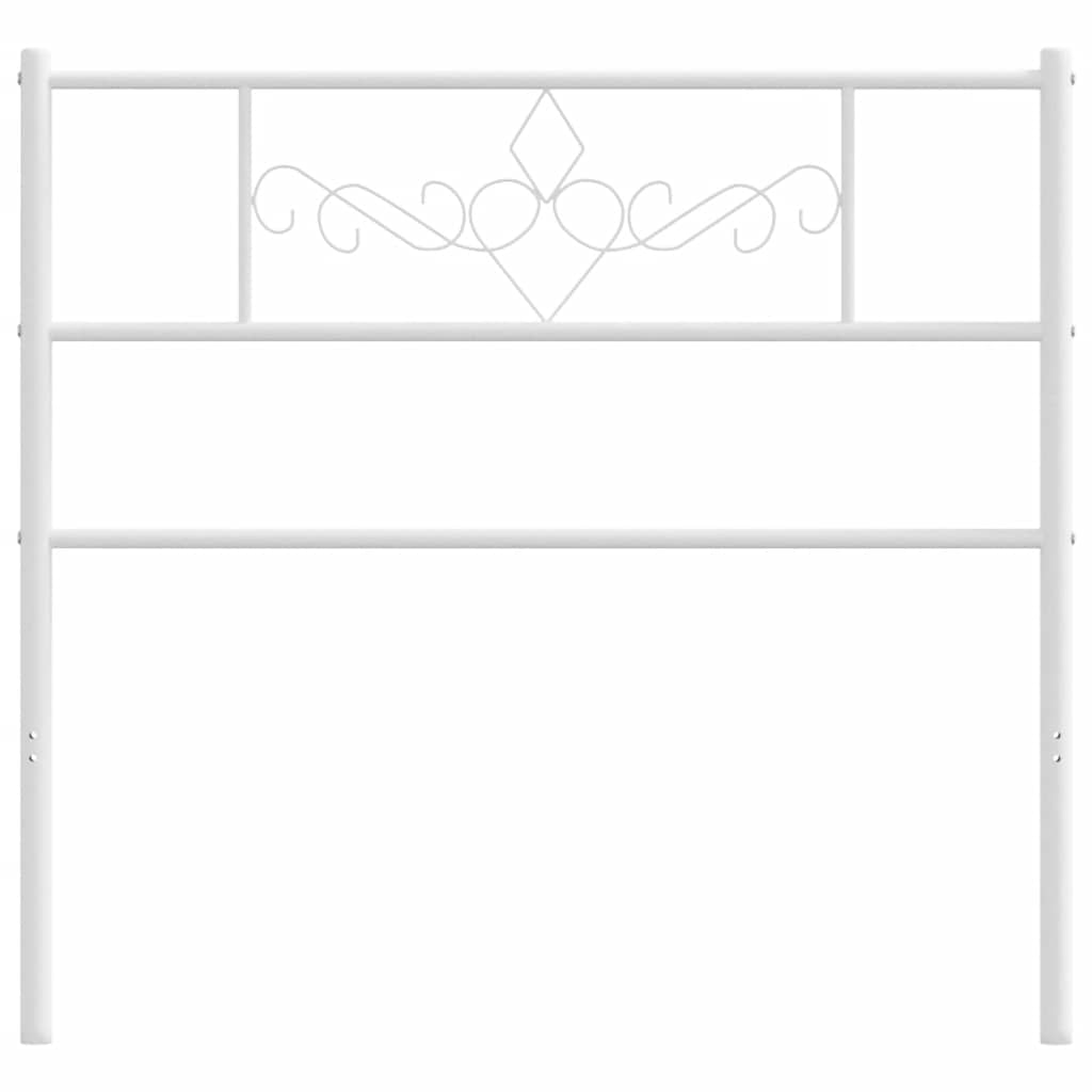 Testiera di Ricambio in Metallo Bianco 75 cm