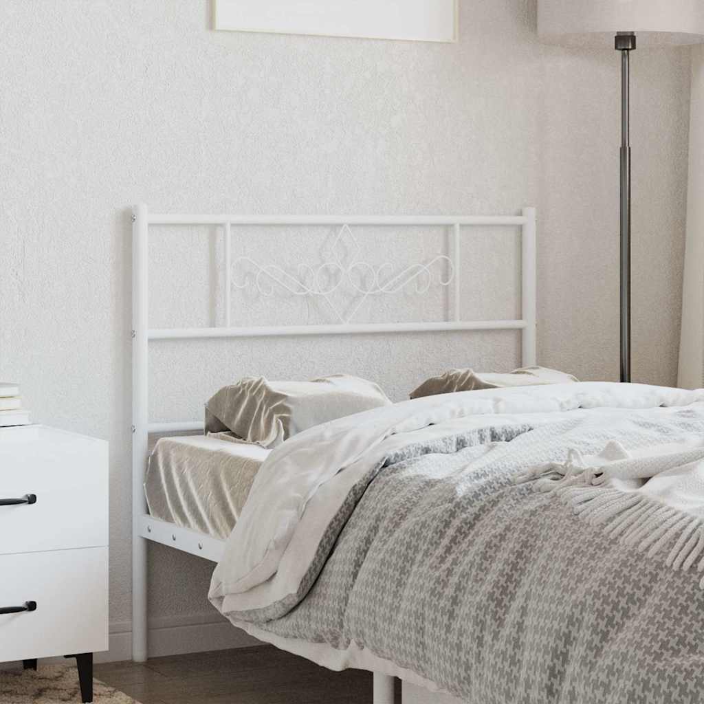 Testiera di Ricambio in Metallo Bianco 75 cm