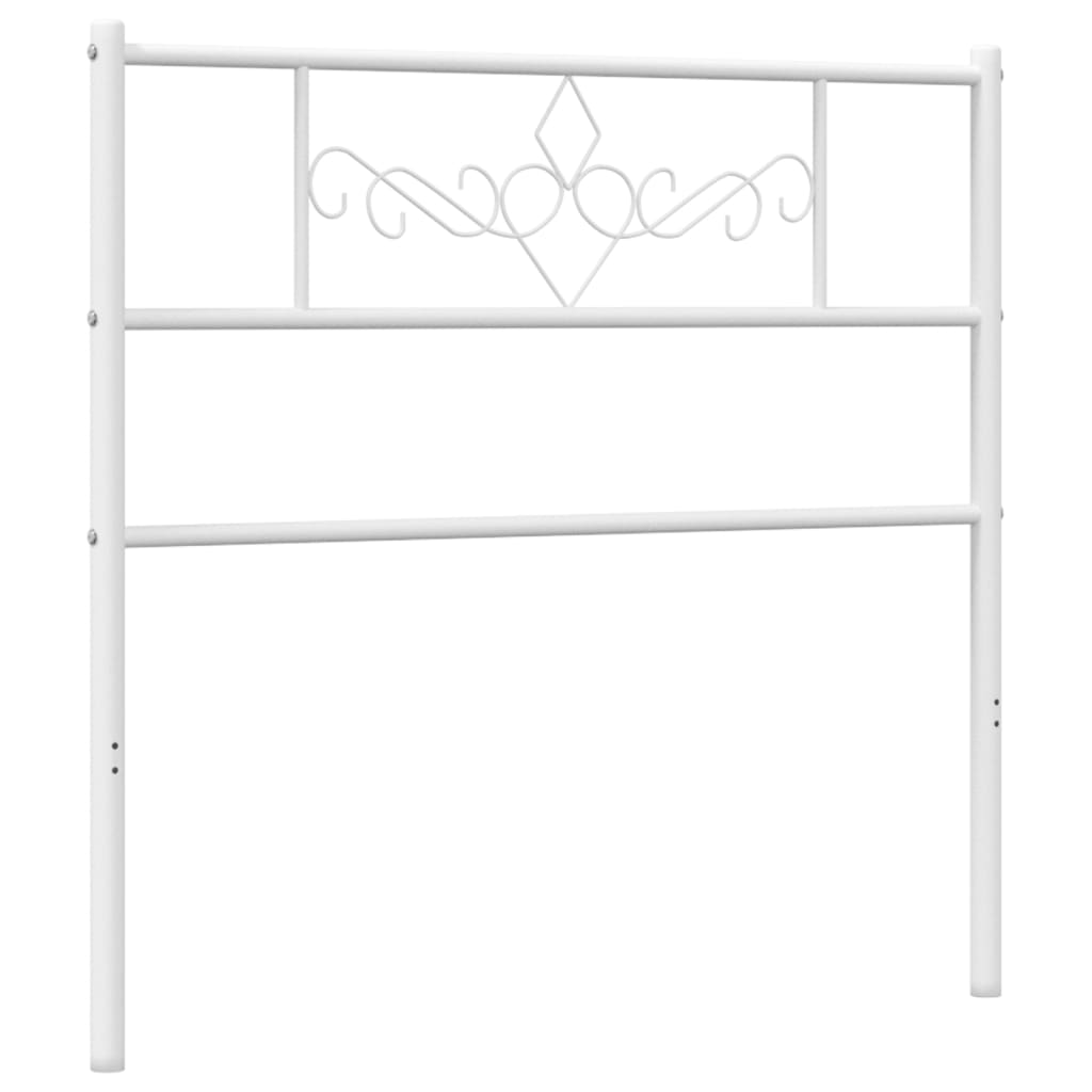 Testiera di Ricambio in Metallo Bianco 107 cm