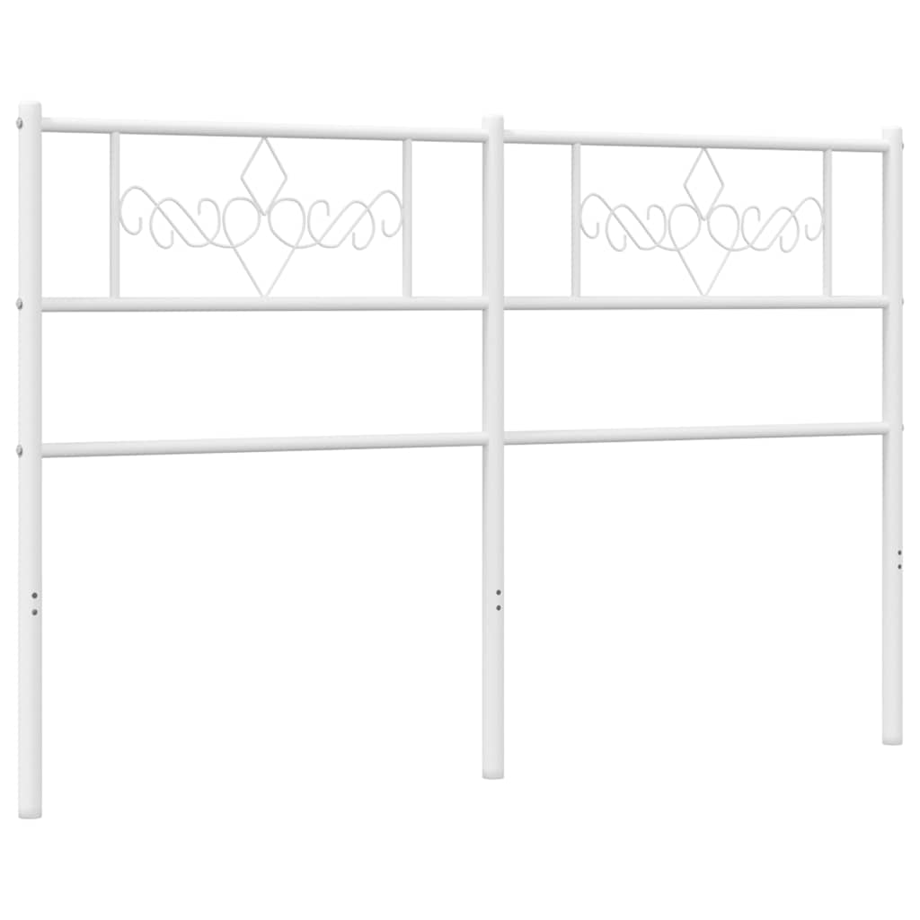 Testiera di Ricambio in Metallo Bianco 120 cm