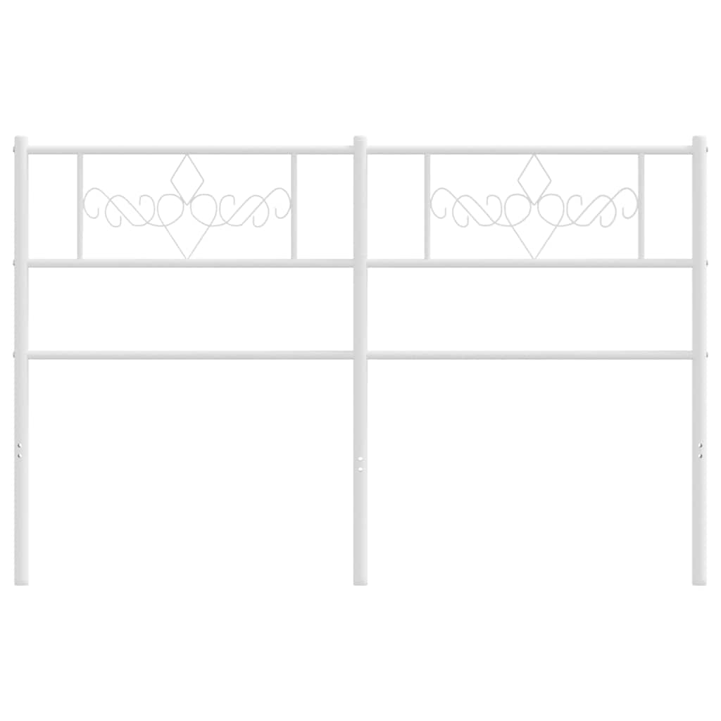 Testiera di Ricambio in Metallo Bianco 120 cm