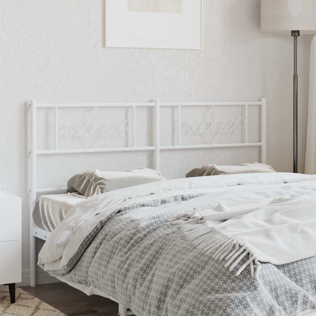 Testiera di Ricambio in Metallo Bianco 120 cm