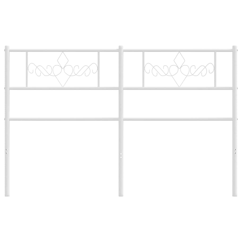 Testiera di Ricambio in Metallo Bianco 160 cm