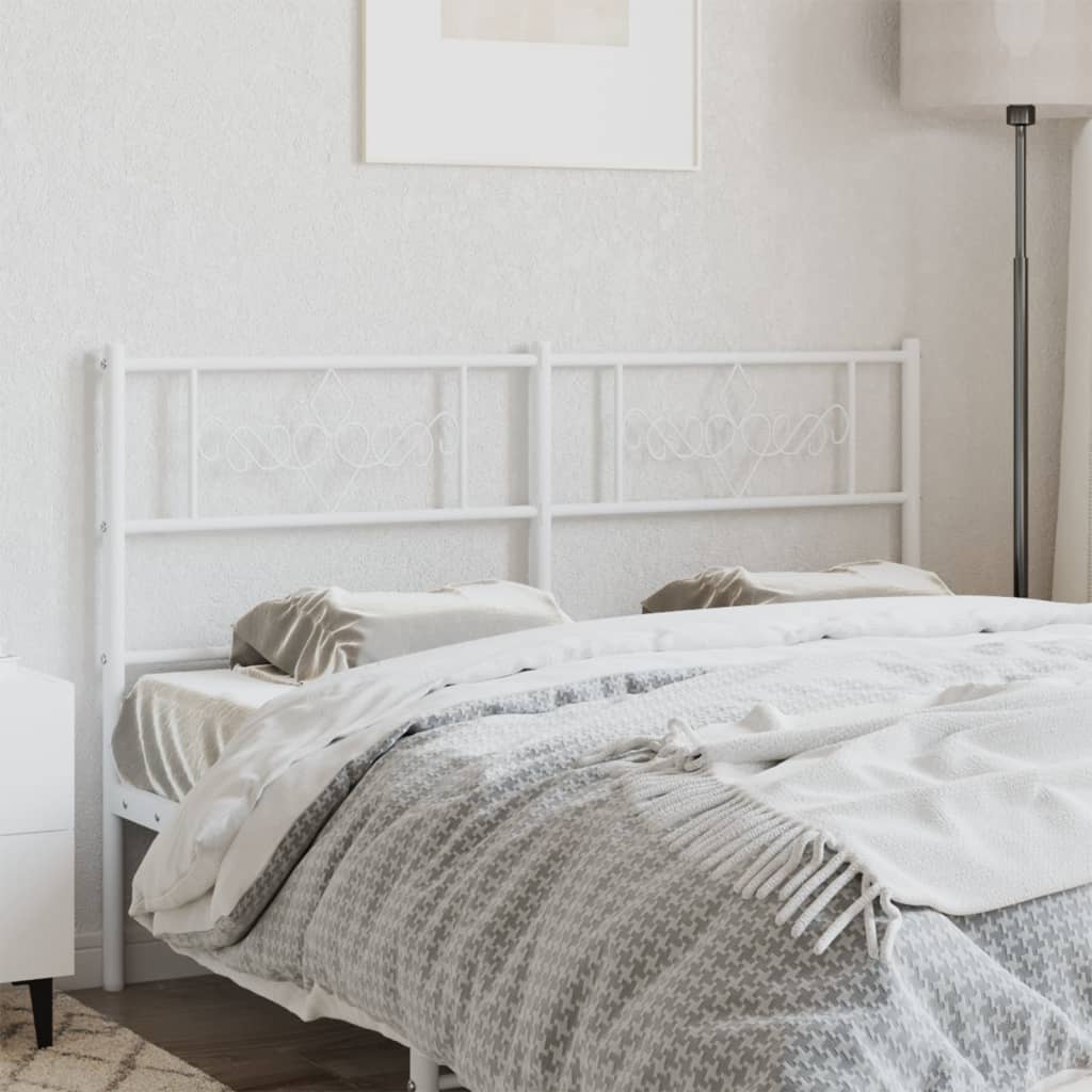 Testiera di Ricambio in Metallo Bianco 160 cm