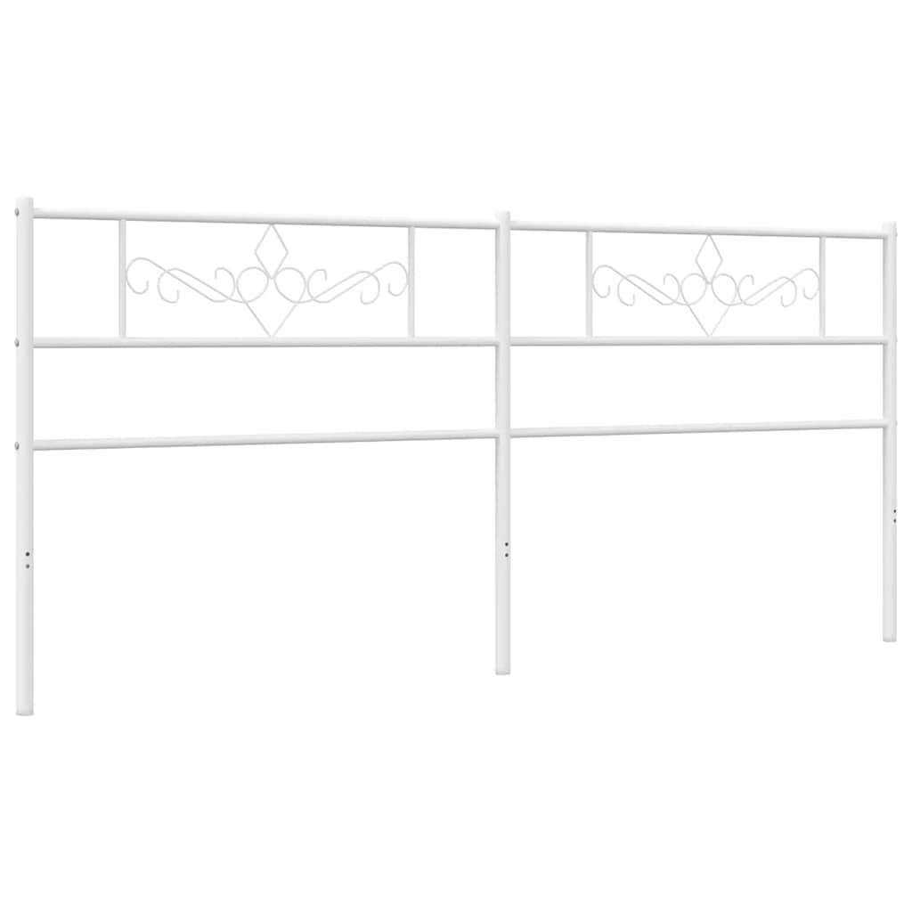 Testiera di Ricambio in Metallo Bianco 193 cm