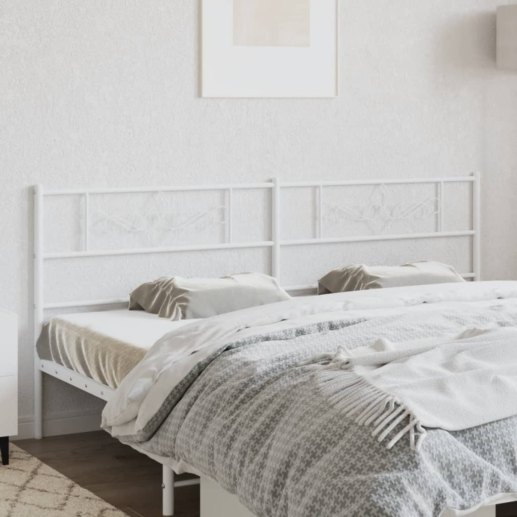 Testiera di Ricambio in Metallo Bianco 193 cm