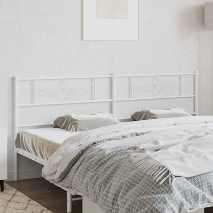 Testiera di Ricambio in Metallo Bianco 193 cm