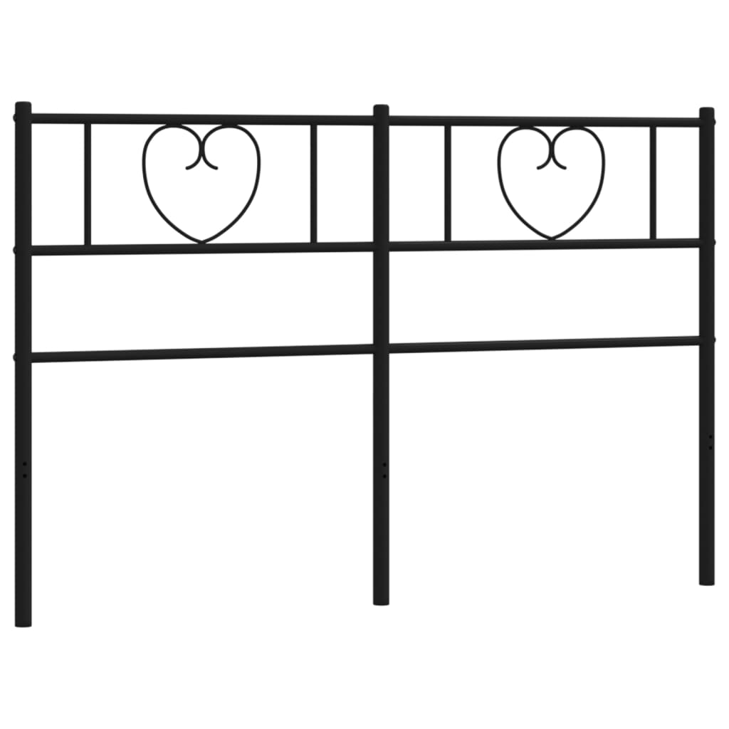 Testiera di Ricambio in Metallo Nero 160 cm