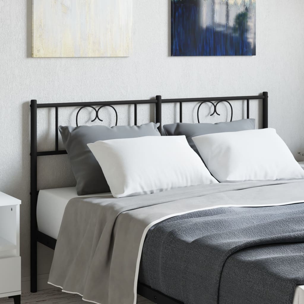 Testiera di Ricambio in Metallo Nero 160 cm