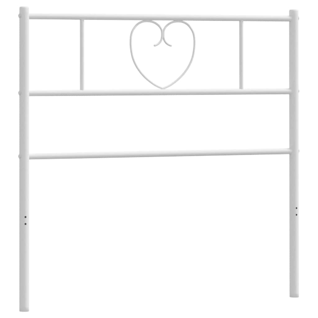 Testiera di Ricambio in Metallo Bianco 75 cm