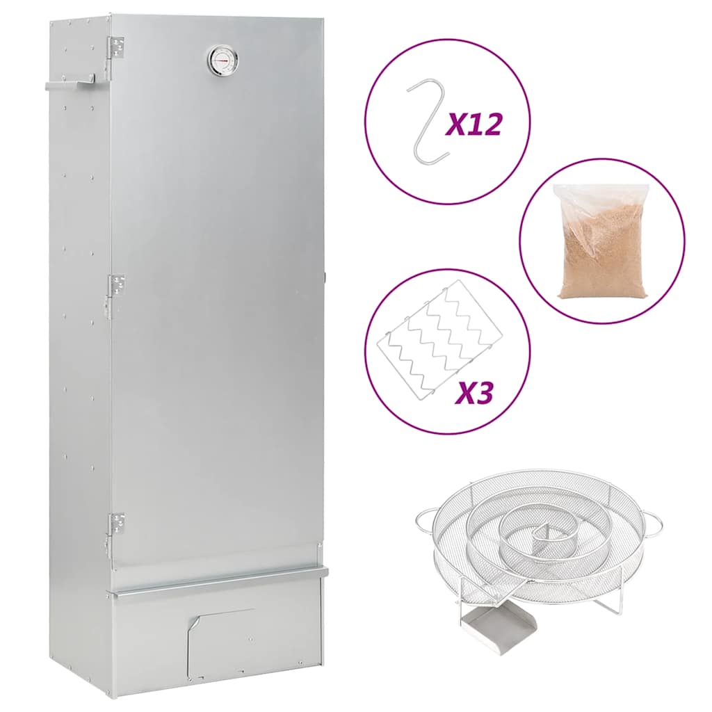 Forno Affumicatore BBQ Generatore Fumo Freddo Acciaio Zincato