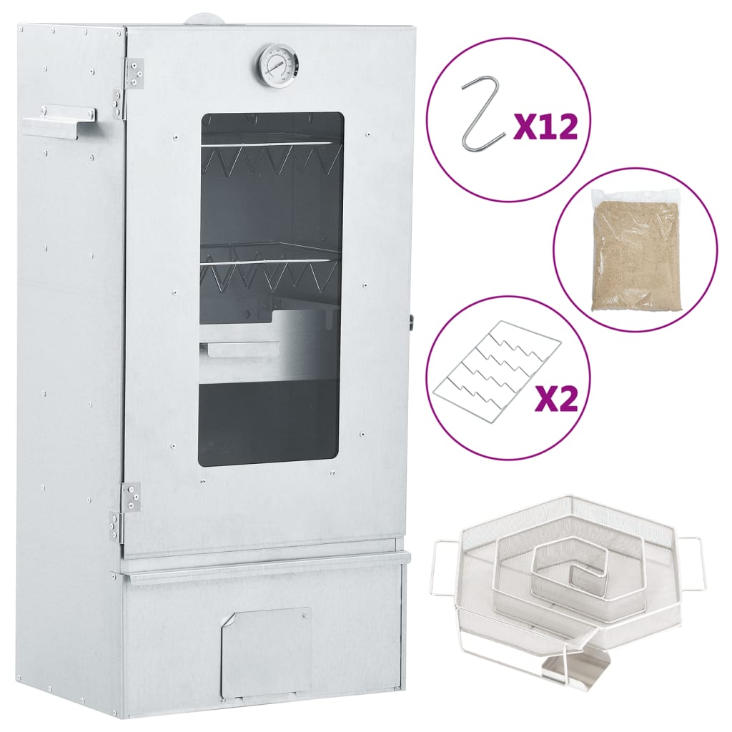 Forno Affumicatore BBQ Generatore Fumo Freddo Acciaio Zincato