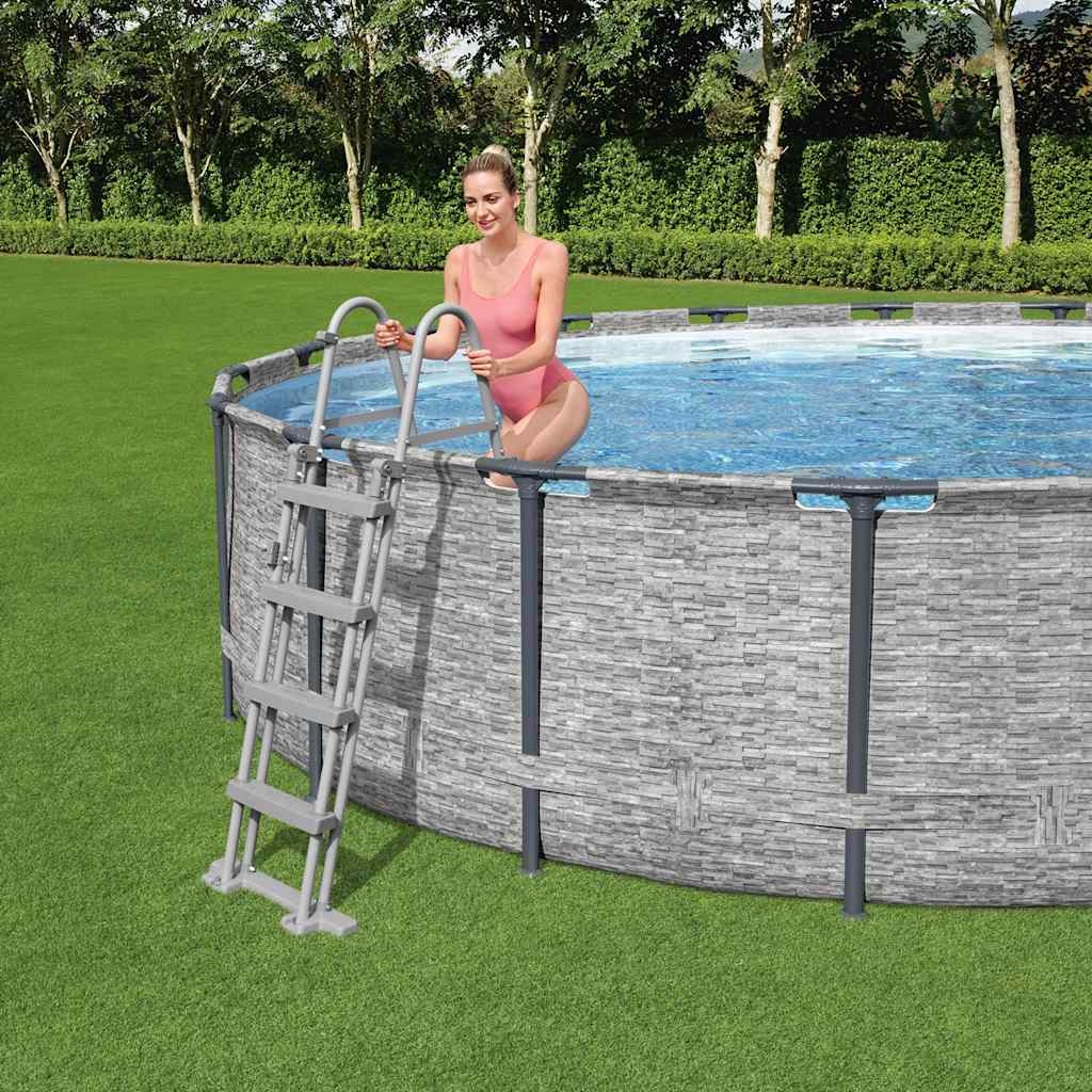 Bestway Scaletta di Sicurezza a 4 Gradini Flowclear 122 cm