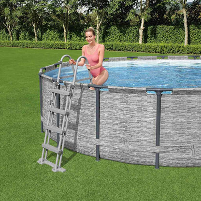 Bestway Scaletta di Sicurezza a 4 Gradini Flowclear 122 cm