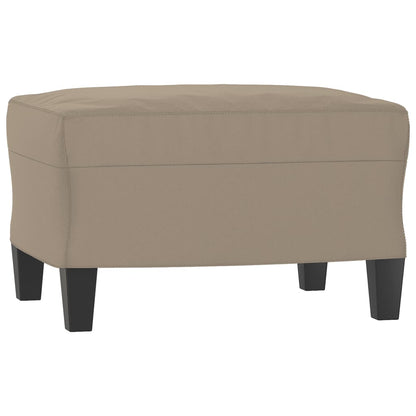 Poltrona con Poggiapiedi tortora 60 cm in Tessuto Microfibra