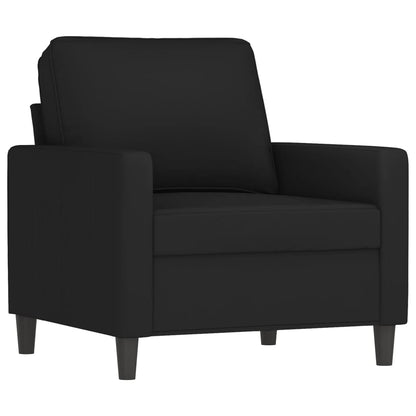 Set di Divani 4 pz con Cuscini Nero in Velluto
